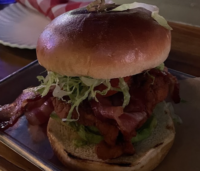 Beer Park signature dishes Hickory BurgerBacon Bleu BurgerSmoked Brisket Sliders